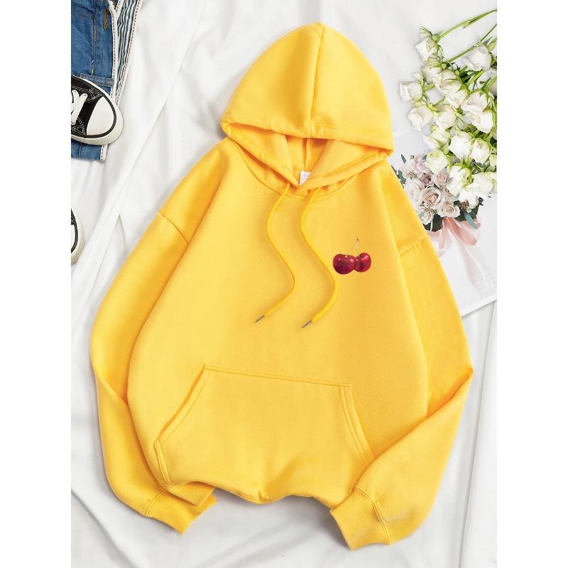 Cherries Cosh Valentine Lustiger Druck Hoody Männer Hip Hop Pullover Hoodie Lose Warme Sweatshirt Mode Fleece Kleidung Hoodies & Sweatshirts Herren