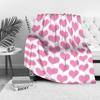 Soft Fleece Blanket Heart Pattern Cute Warm Throw Sofa Bed Decorative Gift Valentine's Day