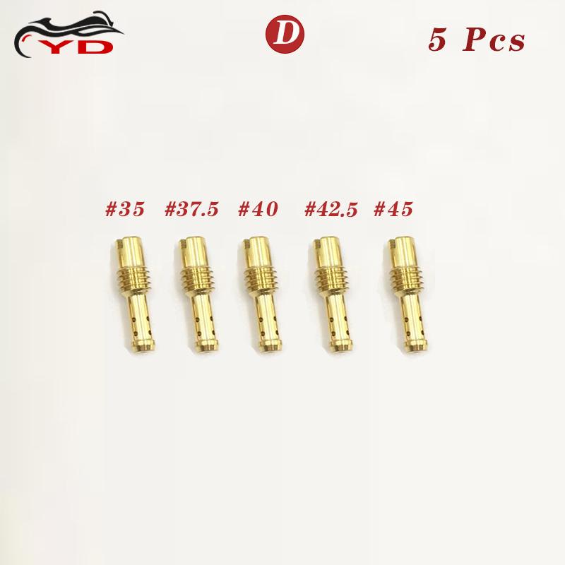 

Motorcycle Carburetor Pilot Jet 8 Bleed Holes for MIKUNI VMTMTMX VM22210 AX100 EN GN TZR TM TMS SIZE 10- 60 D35-45