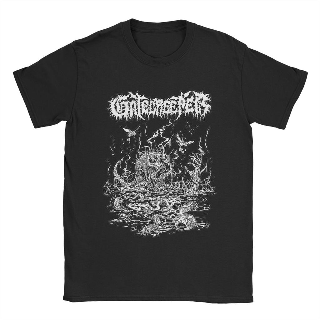 Gatecreeper T Shirt Men's Pure Cotton Awesome T-Shirt Crew Neck Band Tee Shirt Short Sleeve Clothing Printing