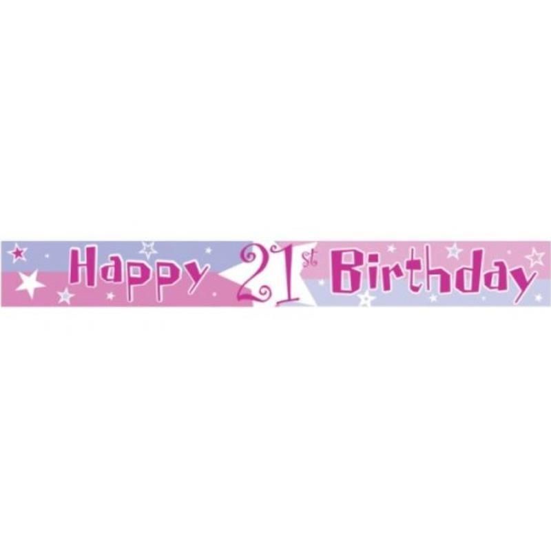 Amscan Shimmer 21st Birthday Banner