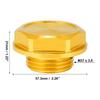 X AUTOHAUX Filler Cap Filler Plug Cover Fuel Tank Cap Aluminum Alloy Compatible