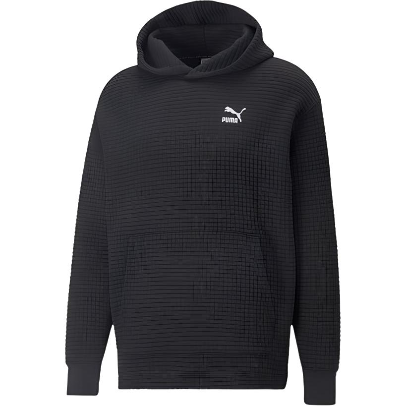 PUMA Sweatshirts Men s Black Hooded Moderate Regular 537671-01 L