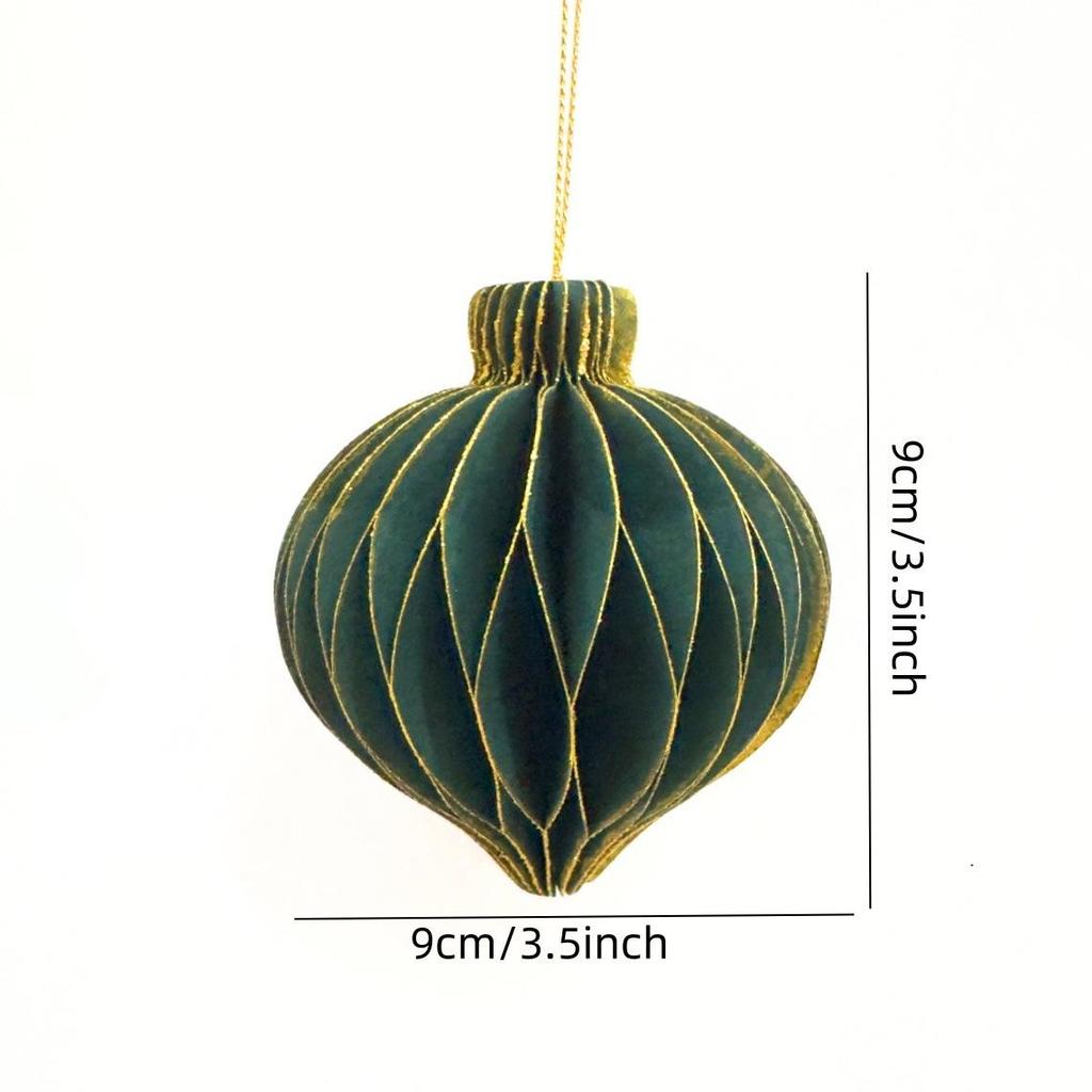 Cross-Border Christmas Tree Glitter Ball Lantern DIY Decoration Pendants for Shopping Mall & Party Atmosphere