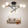 Postmodern Multiple Rod Iron Sputnik Ceiling Lamp Chandelier Vintage Industrial Light Lighting Fixture Kitchen Luminaire