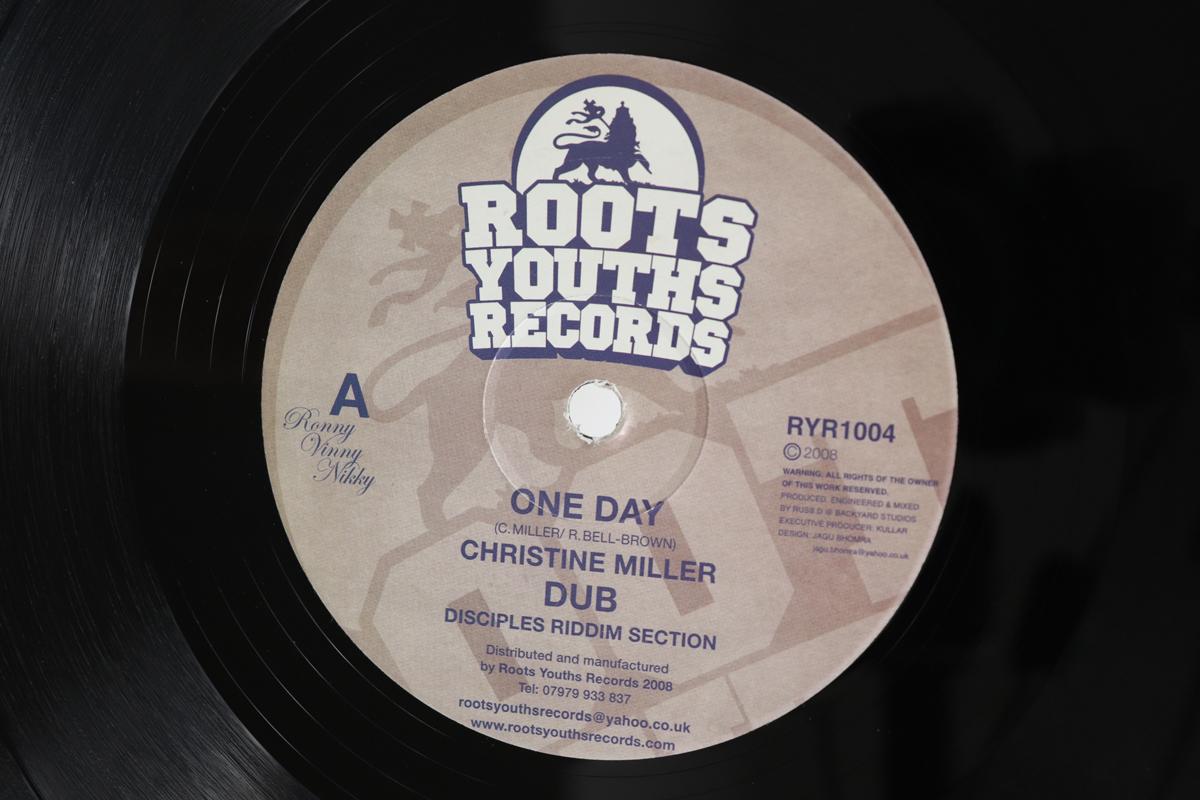 

12inch Record CHRISTINE MILLER / THE DISCIPLES - One Day / Righteous Dub RYR1004 ROOTS YOUTHS RE 2008 UK Reggae, Ska & Dub Used