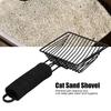 Reusable Metal Cat Litter Sand Scoop Sifter Shovel Pet Cat Cleaning Supplies Black
