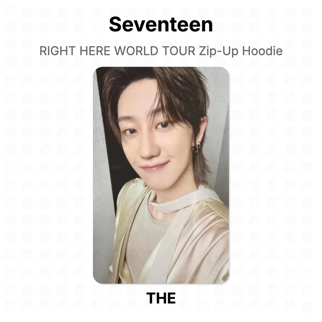 Seventeen RIGHT HERE WORLD TOUR Zip-Up Hoodie Official Photocard