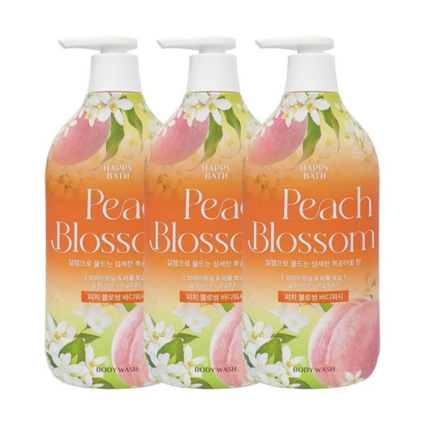 HAPPY BATH Peach Blossom Body Wash 900g x3