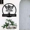 Exclusive Personalizable Mushroom Metal Wall Art Monogram Home Garden Outdoor Porch Hanging Large Scale Wall Decoration