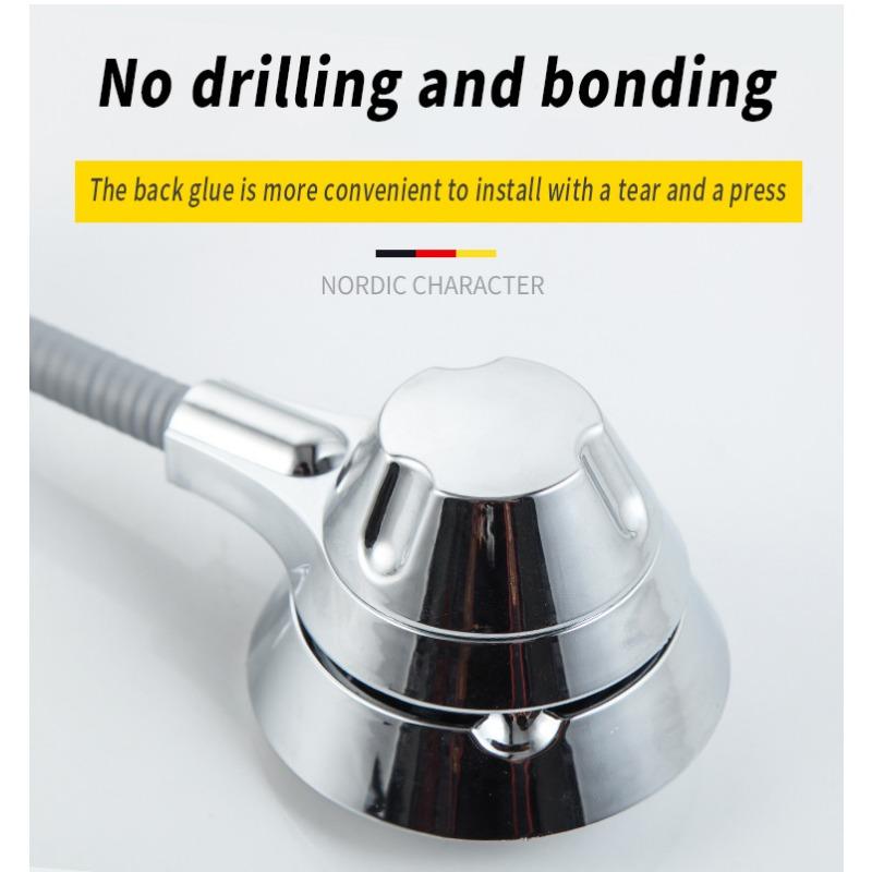 Rotation Suction Cup Shower Holder Multi-Direction Adjustment Shower Head Base Bathroom Nail Free Bracket Shower Accessories