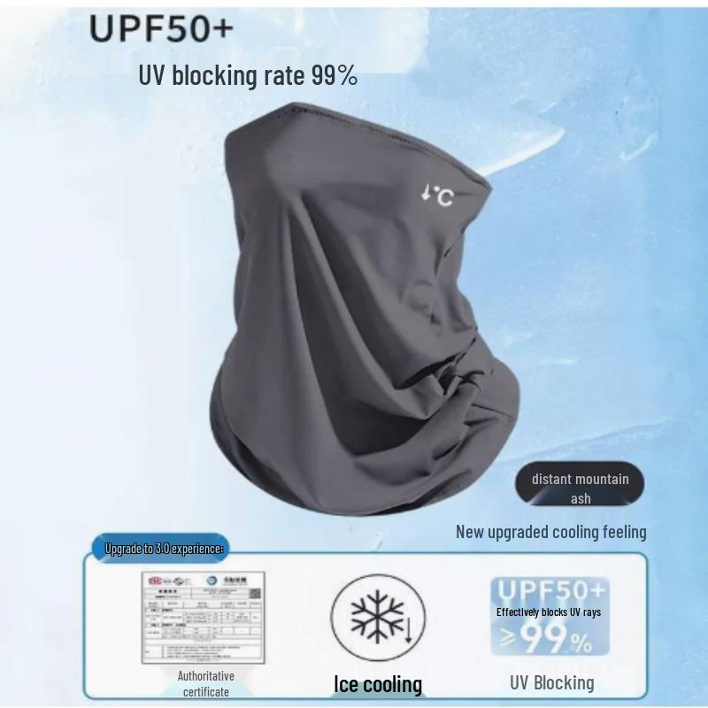 

2025 Унисекс Летняя Защитная Маска для Лица от УФ-лучей для Велоспорта - Ветрозащитная и Солнцезащитная