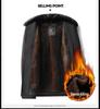 Men's Plus Size Business Casual Fleece-Lined Jacket with Detachable Fur Collar - 2025 Winter Collection
