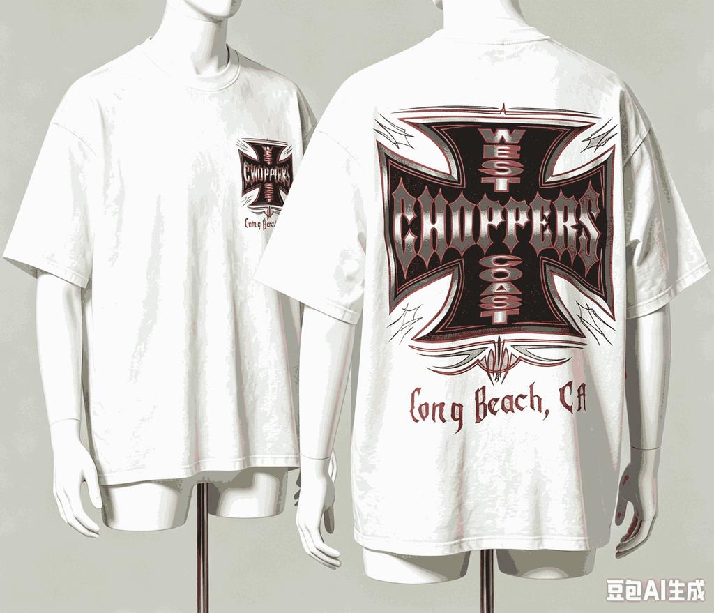 West Coast Choppers per Regalo Fan T-shirt Uomo Donna Harajuku Oversize Unisex Manica Corta Streetwear alta qualità Coppie Classico morbido Retro Moda