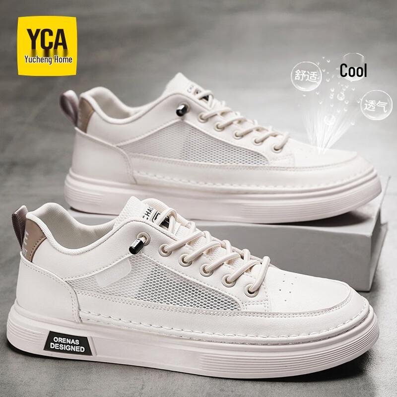 YCA Men s Summer Breathable Mesh Casual Skate Shoes 42