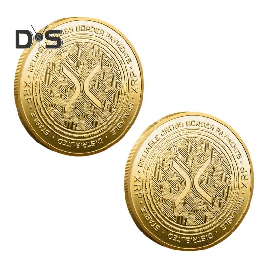 XRP Coin Commemorative Coin Symbol of Financial Innovation XRP Ethereum Coin Highlighting Leading Digital Coins Gift for Enthusiasts Educational