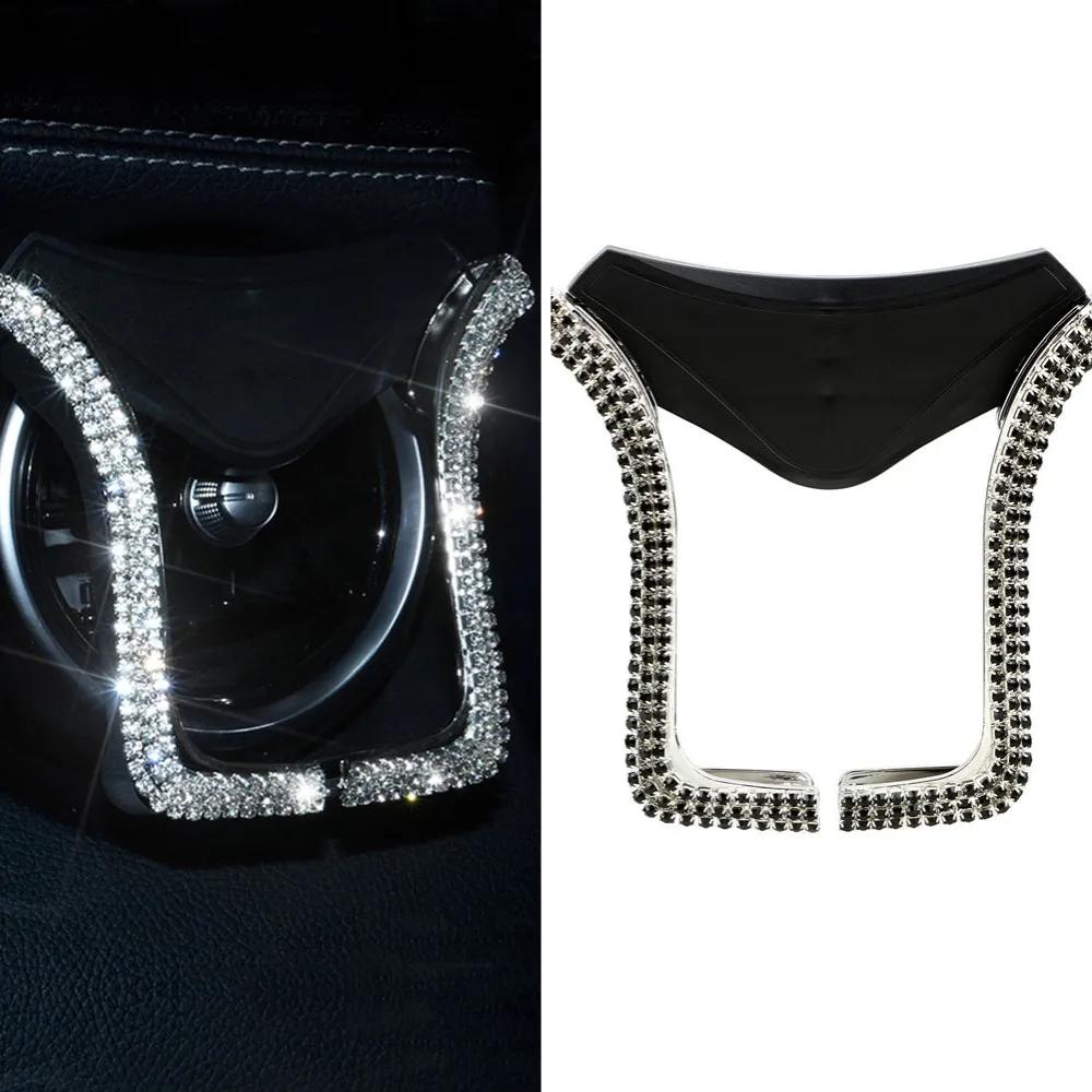 1 ks držák na telefon do auta s třpytivými křišťálovými kamínky, klip na mřížku ventilace auta, univerzální příslušenství pro interiér auta