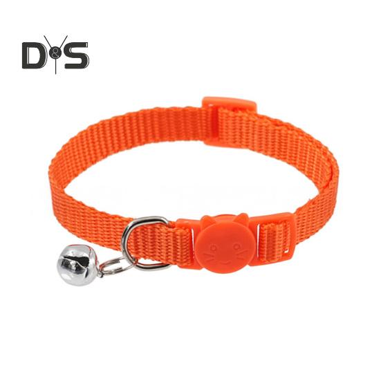 Guler pentru pisici cu clopot Guler moale de siguranță pentru pisici cu cataramă cu eliberare rapidă Guler din nailon reglabil pentru pisici cățeluș