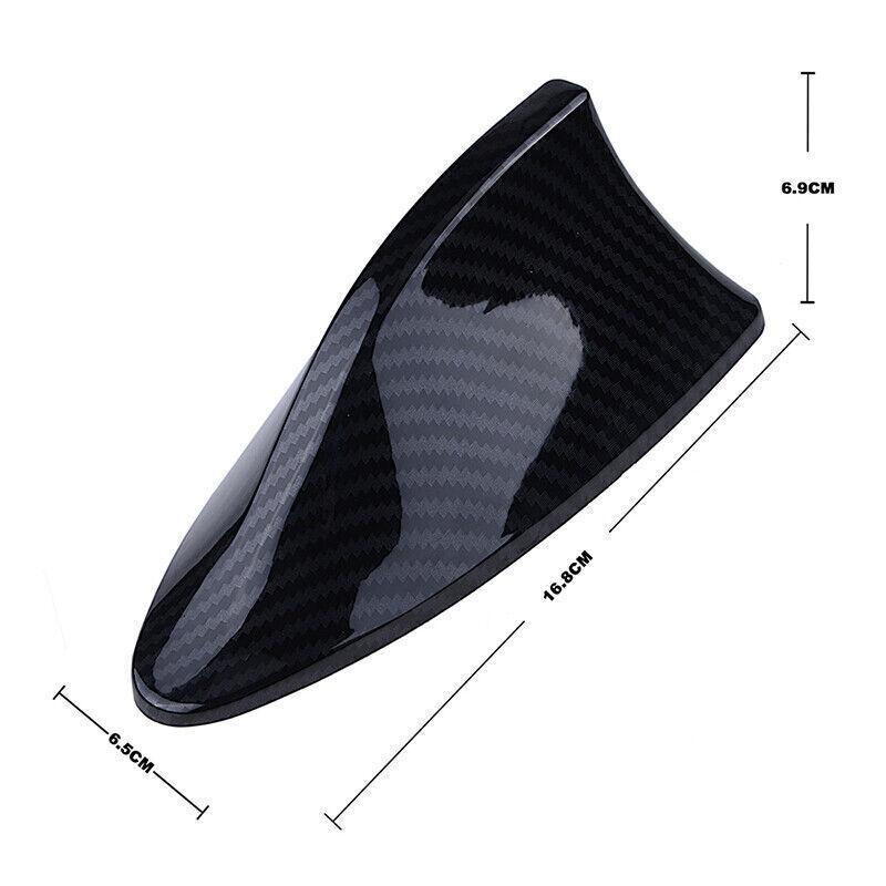 US Shark Fin Roof Antenna Radio FM/AM Signal Aerial Accessories ABS Carbon Fiber