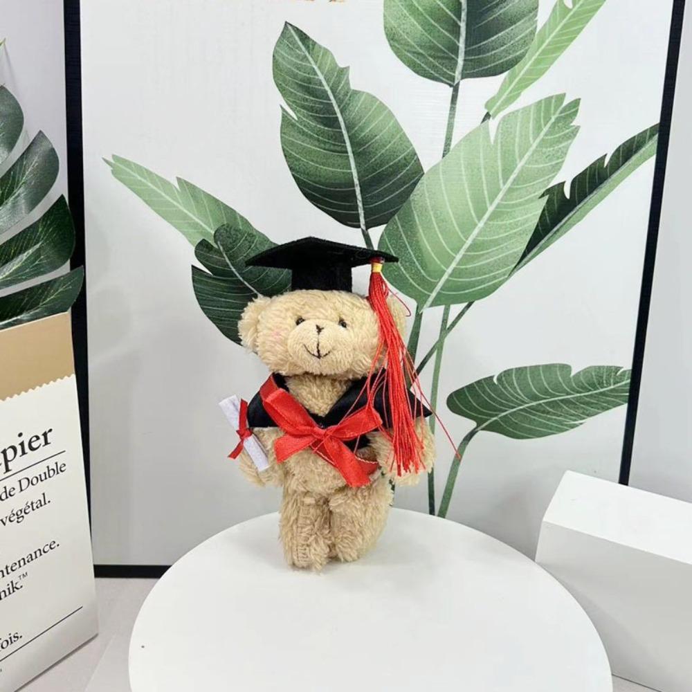 13cm Graduation Bear Dr. Bear Cartoon Lovely Bear Soft Graduation Bear Dolls  Kindergarten