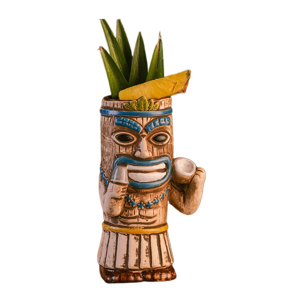 Creative Island Inspired Cup Whimsical Island Style Glass Cocktail Glass Hawaiian Party Tiki Mugs Drinkware for Parties