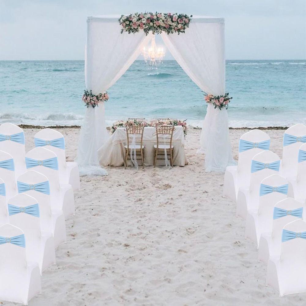 10PCS Washable Chair Ties Premium Quality Chair Decoration Elegant Chair Sashes  Holiday Celebration