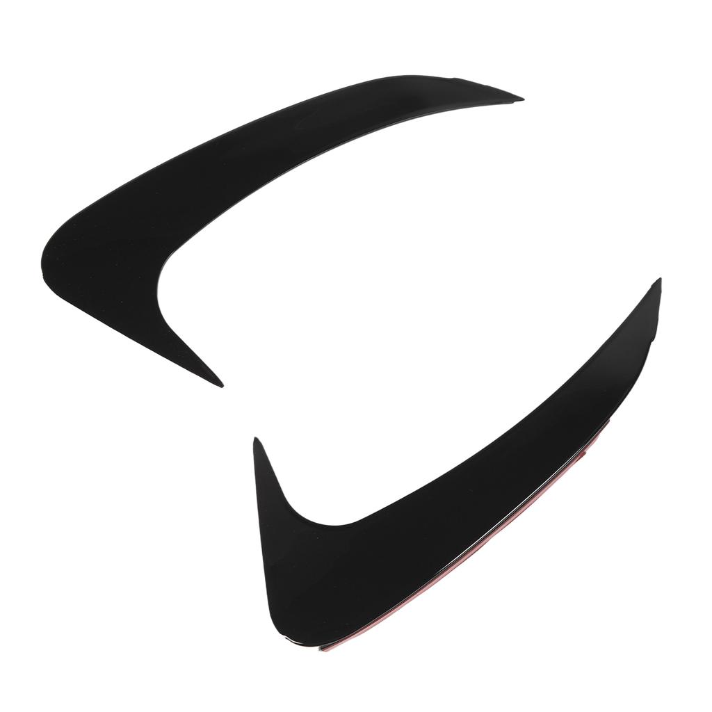 1Pair Rear Bumper Spoiler Gloss Black Stylish Rugged Rear Bumper Air Vent Cover Replacement for Benz EQE‑Class V295 AMG