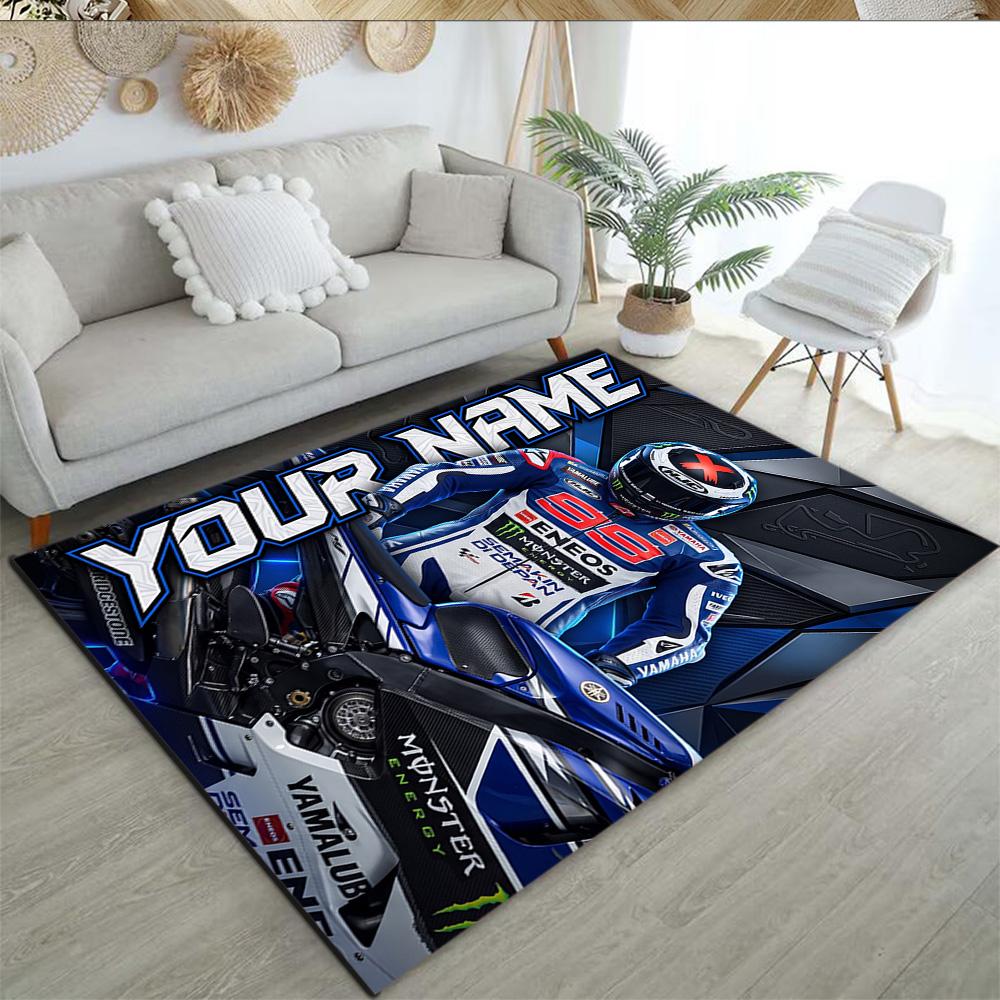 Jorge Lorenzo Customize Your Name Area Rug Design For Study Room Dining Room Foyer Entryway Antislip Rug Decorate Offices Spiritual Gift