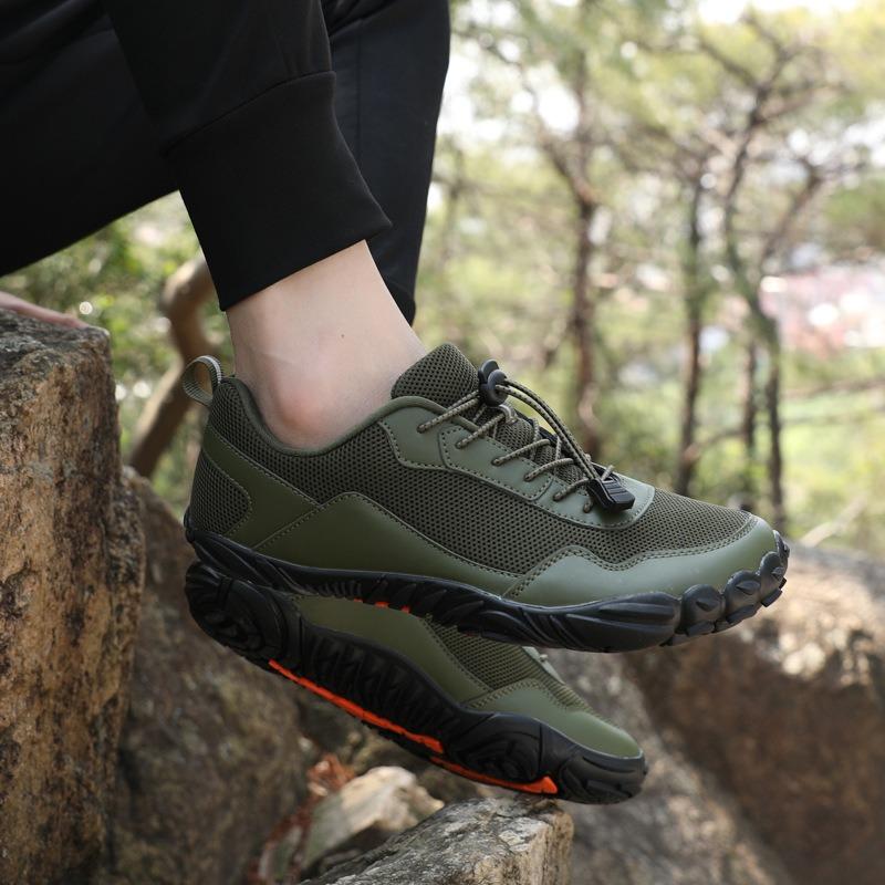 Outdoor Five-finger Large-size Hiking Breathable Non-slip Wear-resistant Wading Shoes Off-road Running Low-top Hiking Shoes