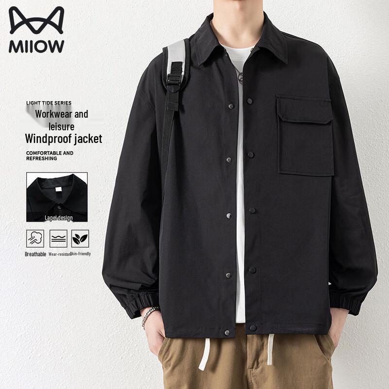 Mao Ren Men's Casual Windbreaker Jacket