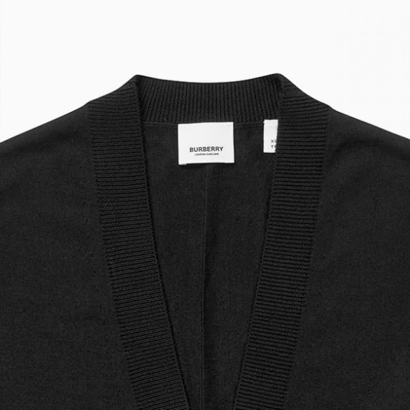 Burberry Women S Cardigan Dornoch Merino Wool Check Patch