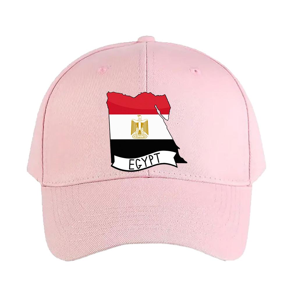 Ägypten Flagge Karte Frau Mann Baseballkappe Erwachsener Verstellbar mit Gebogenem Schirm Wander Anglerhut Trucker Cap Sommer Mode