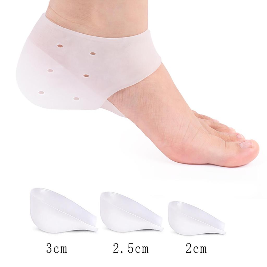 Silikon-Höhensteigernde Einlegesohle: Stoßdämpfendes, nicht vergilbendes Sport-Fersenpolster