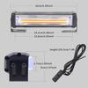 Aoling Strobe Light Amber Strobe Grill Light Car Emergency Flashing Lamp Warning Light High COB Flash Light Set of 2 12V, Car, LED, Brightness, [Used]