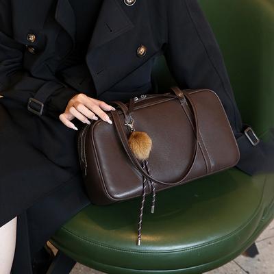 Dámská taška z pravé kůže Prémiová taška Boston Polštář Commuter Fashion All-in-one Crossbody taška