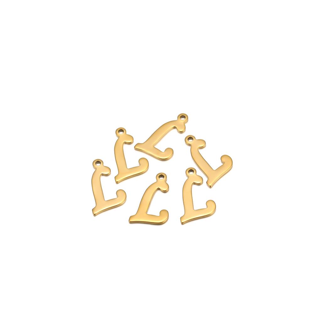 30pcs Stainless Steel A-Z 26 Cursive Font Letter Pendant Alphabet Charms Necklace Pendant DIY Jewelry Bracelet Making Earrings