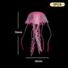 3Pcs Artificial Glowing Fluorescent Jellyfish Aquarium Decoration Fish Tank Underwater Plant Marine Aquatic Landscape Ornament