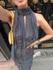 Elegante Abito Lungo con Paillettes e Scollo all'Americana - Nuovi Arrivi Autunno 2025, Stile Europeo e Americano
