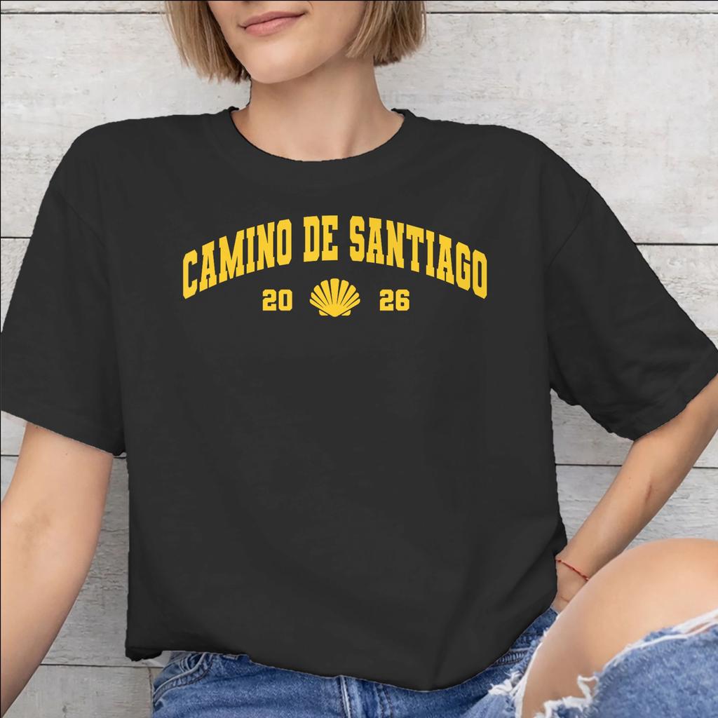 Men Women Camino de Santiago 2026 T Shirt Cotton Graphic Printed TShirt Clothing Outfits