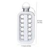 Hot Selling Convenient 2-in-1 Silicone Ice Making Water Bottle with 17 Cooling Ice Tray, Ice Cream Whiskey, Folding Ice Maker