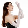 Elbow Transparent Gloves Ultra-thin Mesh Full Finger Gloves Fashion Sunscreen Mittens  Female