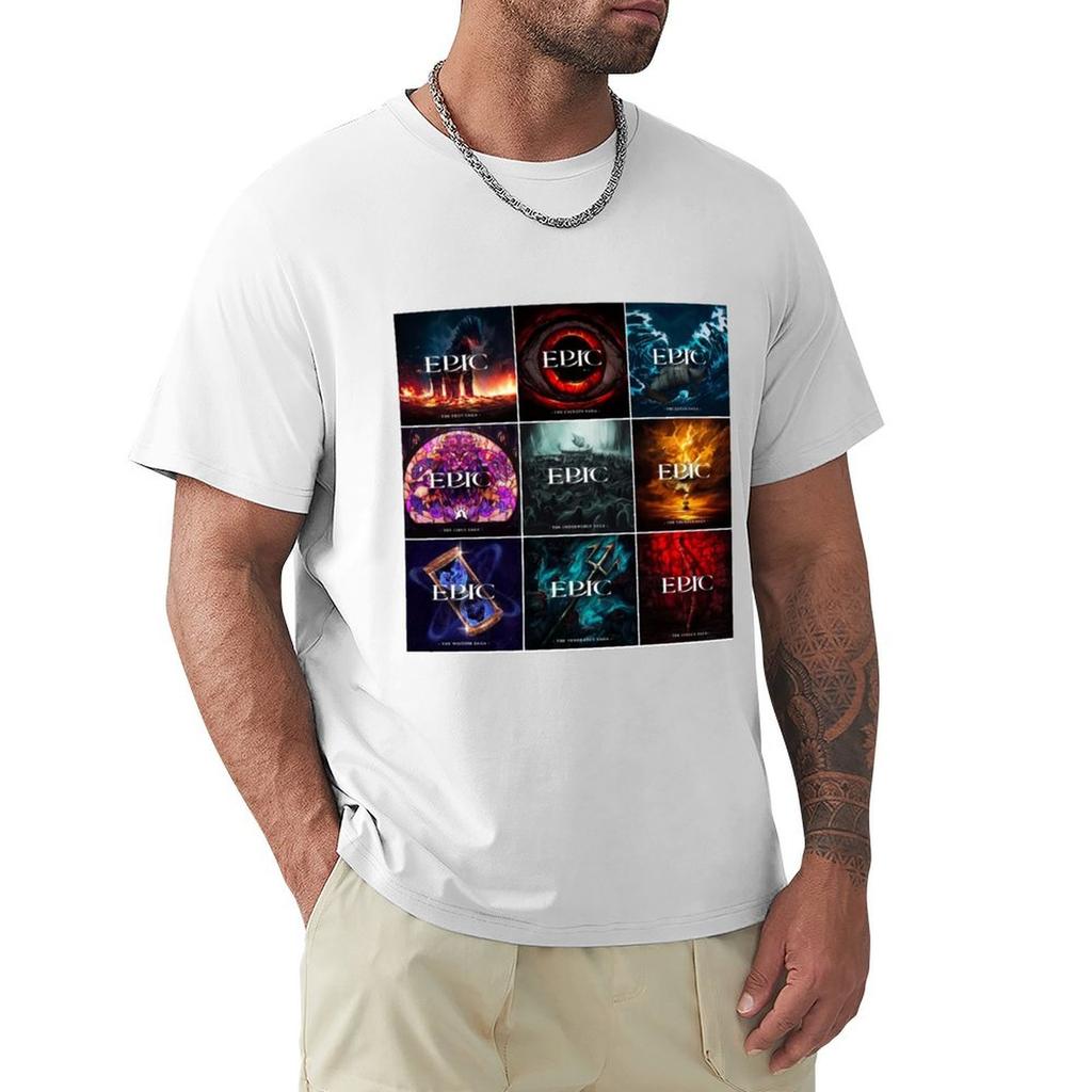 Epic the Musical Saga Covers T-Shirt Aesthetic Clothing Louboutins Shirts Graphic Tees T Shirt Men