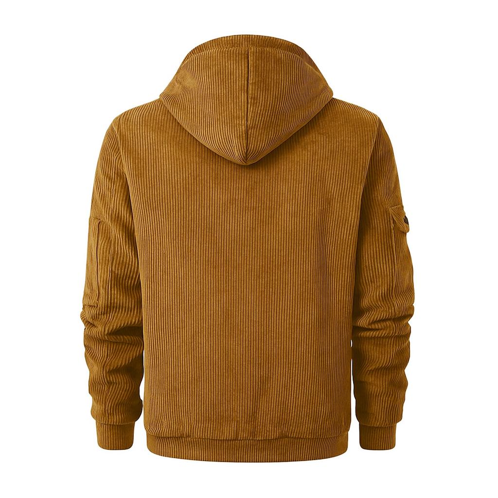 Spring And Fall  Men's Outdoor Casual Standing Collar Long-sleeved Sweater Hoodies Tops Coats