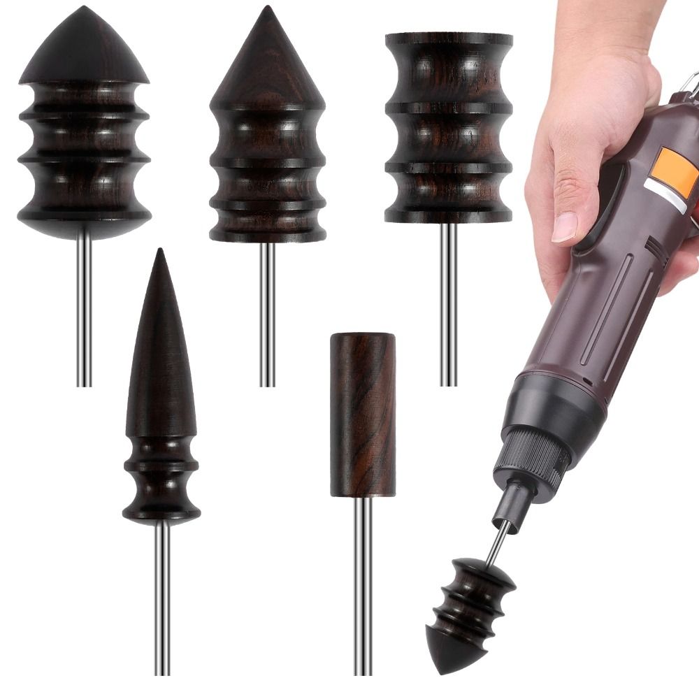 Black Leather Edge Polishing Slicker Handmade Electric Polishing Slicker Leather Burnisher  Craft