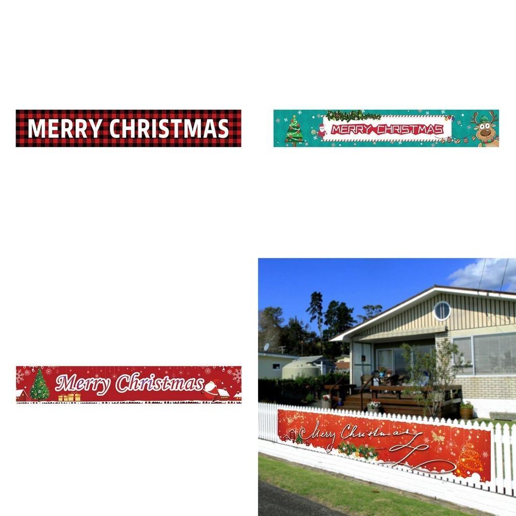 Steaguri Vibrante de Crăciun Pentru Decorațiuni Festive Bannere din Poliester în Formă Pătrată