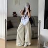 Coffee Scimitar Pants Women's Summer Thin High Waist Loose Pendant Lazy Casual Quick-drying Wide-leg Pants