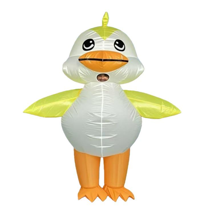 Funny Inflatable Big White Chicken Costume for Christmas, Birthday Parties, & Stage Performances