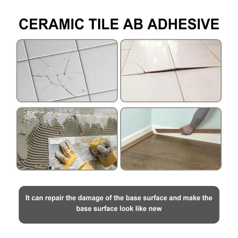 Ceramic Tile Porcelain Repair Waterproof Tube Tile Refinishing Porcelain Bathtub Repair AB Adhesive Glues for Porcelain