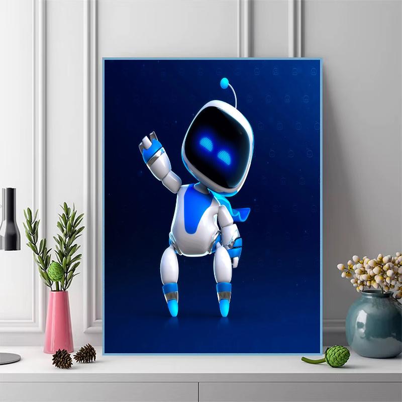 Astro Bot 100% Round Full Drill 5D DIY Diamond Painting Embroidery Cross Stitch Rhinestone Décor