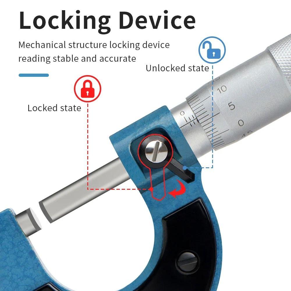 Thread Scale Mechanical Micro Caliper 0-25mm Precision Micro Meter Micrometer Gauge  Industrial Use